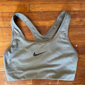 Grey Nike sports bra
